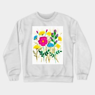 Watercolor floral Crewneck Sweatshirt